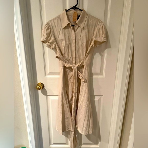 Ralph Lauren Dresses & Skirts - Ralph Lauren Button Down And Tie Cotton Dress